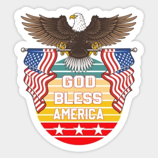 God Bless America Sticker